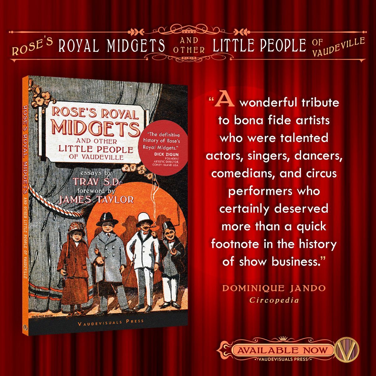 Check out this captivating Vaudeville tale! Written by TravSD with a foreword by James Taylor, and beautifully illustrated with photographs. Don't miss out, grab your copy now! Available at bit.ly/3qONneI or your favorite book retailer! 🎭📚 #Vaudeville #MustRea