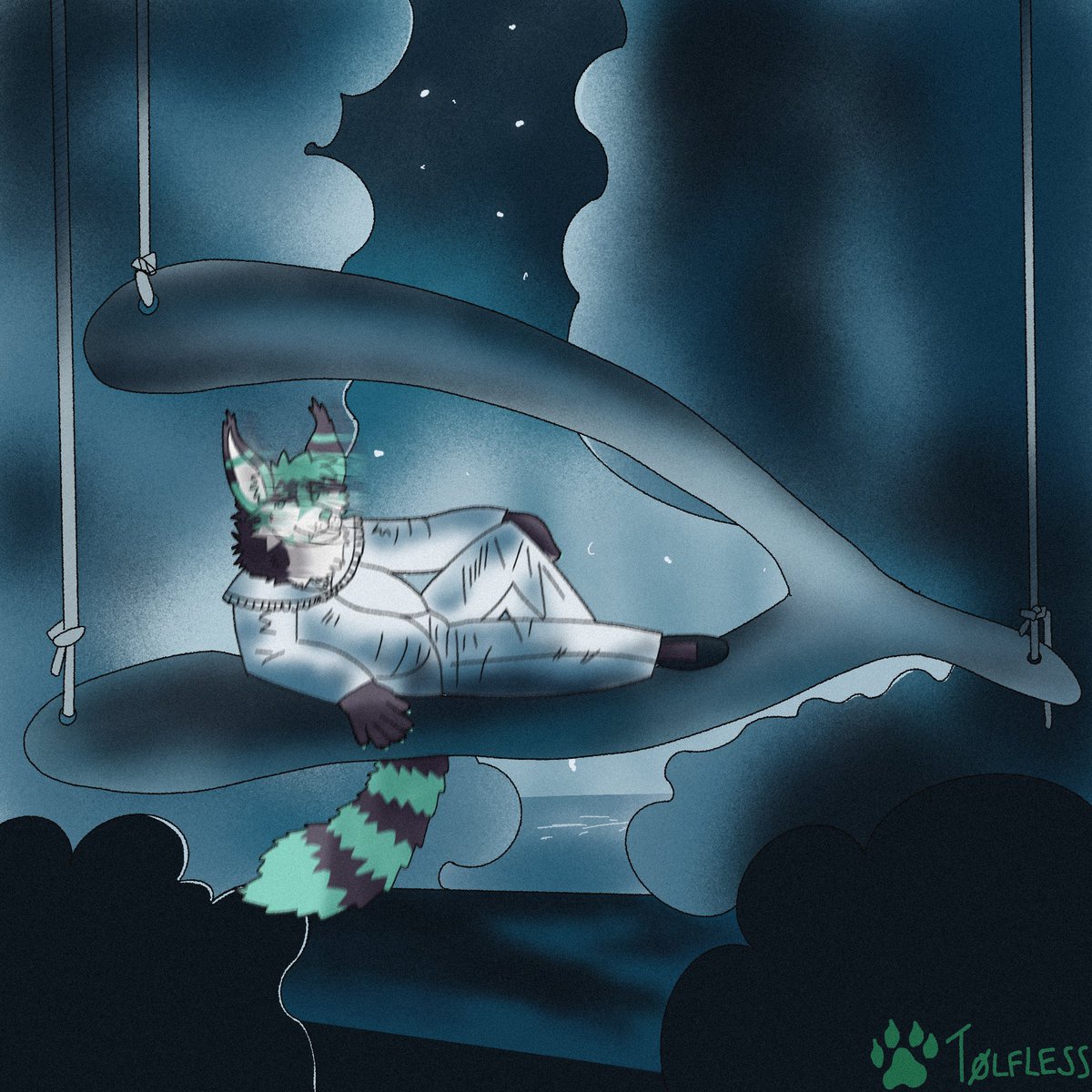 i’m so normal about this (album redraw) #furryart