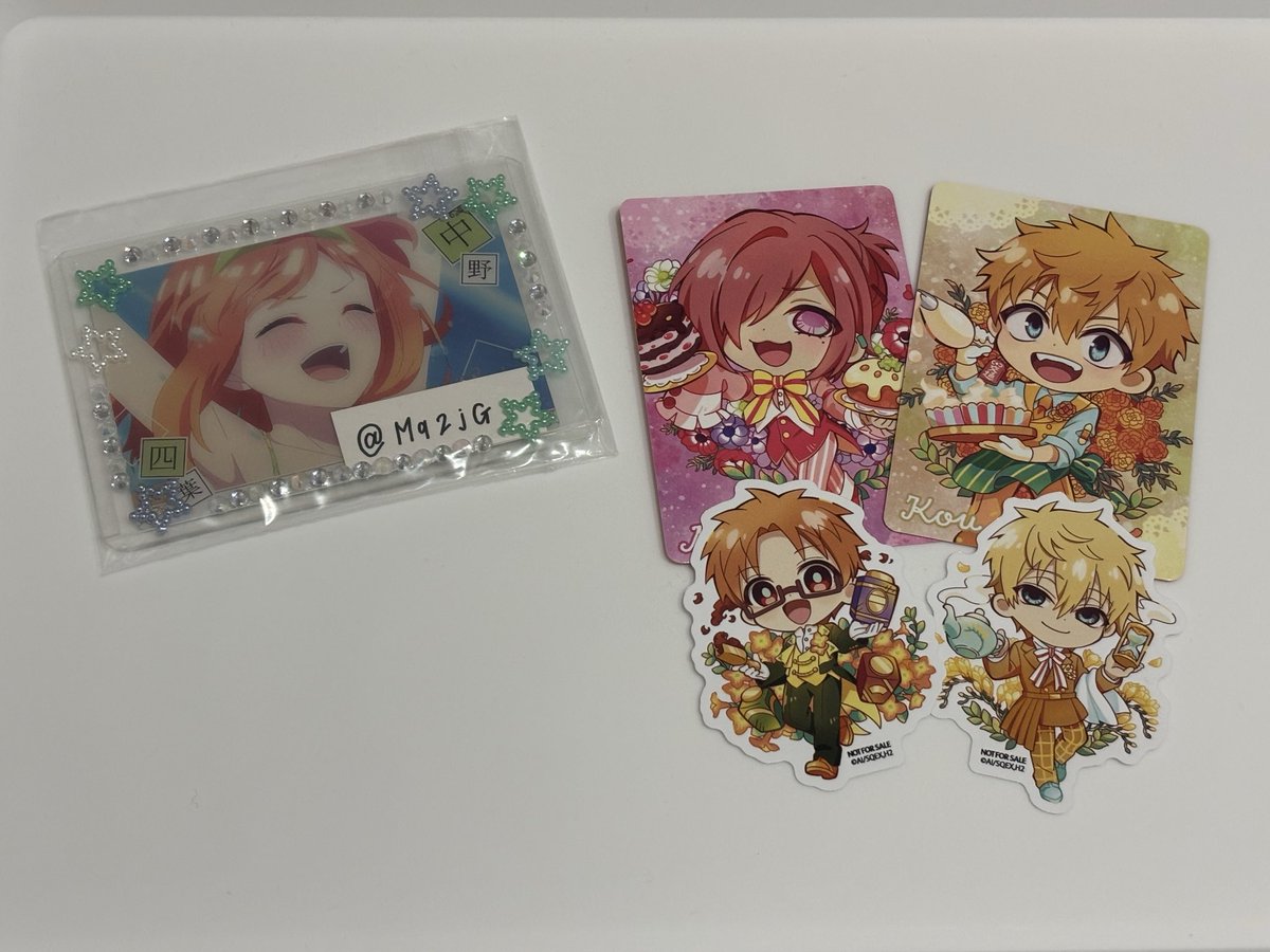 交換希望🤝

地縛少年花子くん
NATSLIVE CAFE
ティーパーティー

【譲】特典カード 光、三葉
        特典ステッカー 茜、輝

【求】同種 花子、寧々、司、葵

郵送希望です。
検索からでもお気軽にお声掛け下さい🙇🏻‍♀️