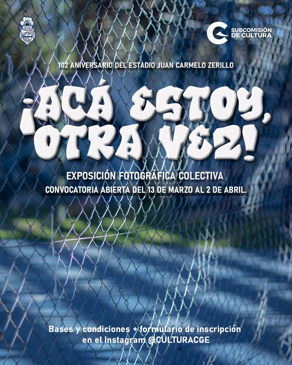 Vos podes ser el protagonista de los 102 del Bosque. 🌳
Participá de la muestra fotográfica "Acá estoy, otra vez"

⏳ Tenés tiempo hasta el 02/04.

La muestra se realizará el 26/4 en casa 🌳.
👉 Bases e inscripción : culturacge.short.gy/a3hVAF

#CGE #GELP