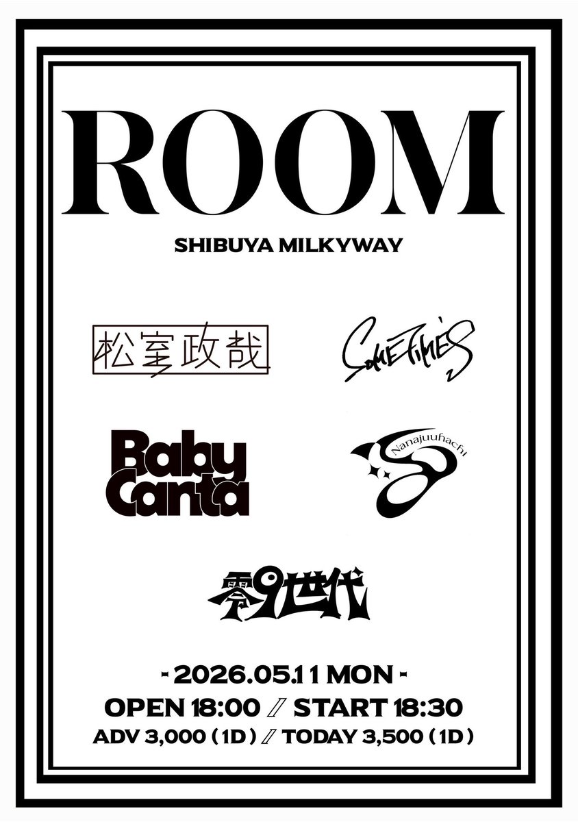 sometimes_infos's tweet photo. 🆕LIVE🆕

🎫チケット販売URL🎫
🗓️3月22日10:00〜🗓️
https://t.co/jnEcHZOXY3 https://t.co/JkX5OCKHaR