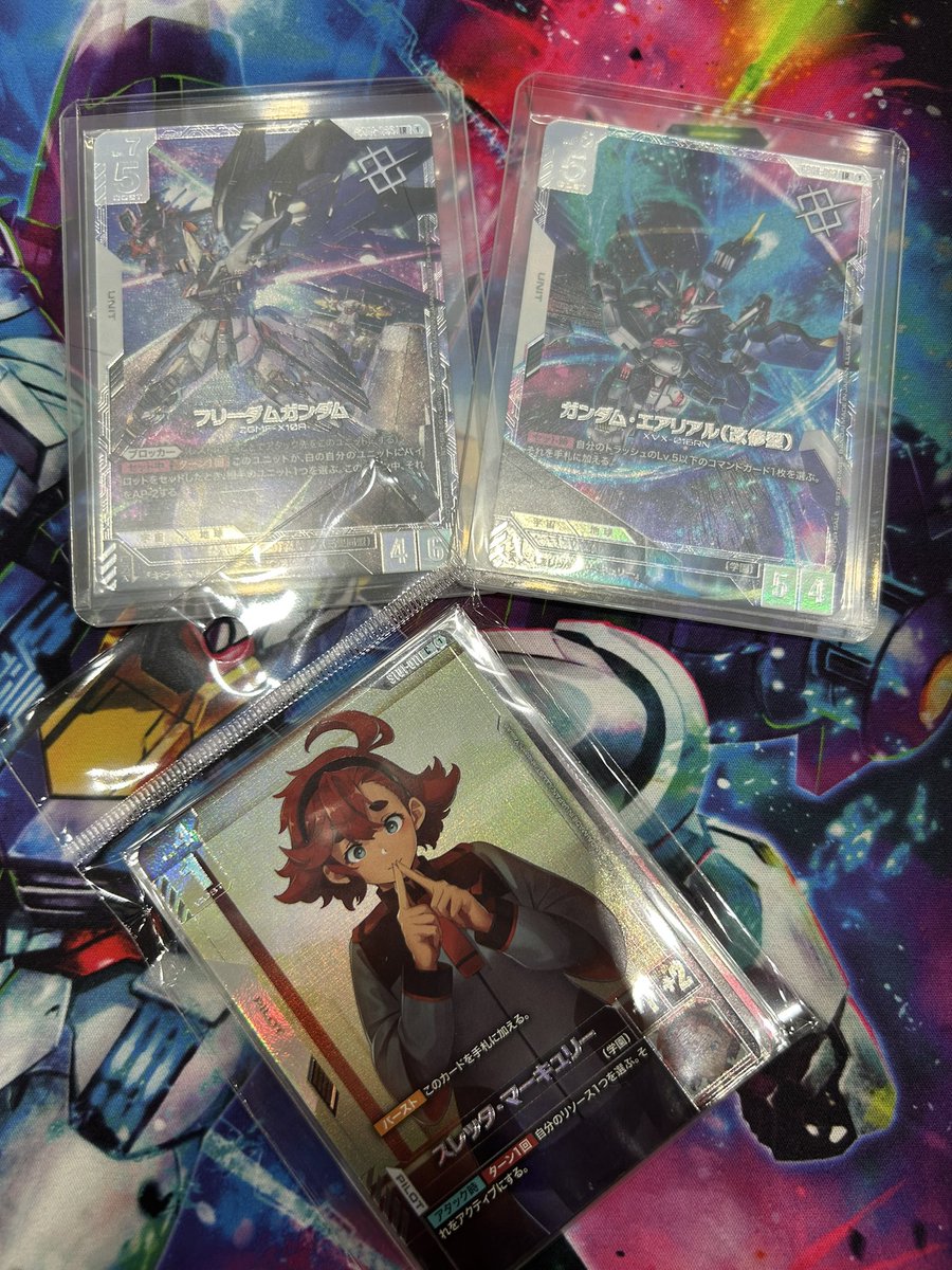 ニュータイプチャレンジ 3on3 in BCGFest

使用:赤白
チーム6-1 個人6-1 

１回戦　青赤　後⭕️
２回戦　赤紫　先⭕️
３回戦　青緑　後⭕️
４回戦　青白　先⭕️
５回戦　青紫　先⭕️
６回戦　青紫　先❌
７回戦　赤白　後⭕️

実質ntc２回分の優勝🏆
チーム引っ張れた！！
#ガンダムカードゲーム
#gcg #ntc