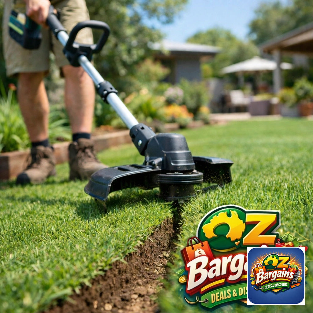 lukebuzz's tweet photo. Keep lawn edges sharp with Oz Bargains™ TurboTrim Pro! 🌿 Cordless convenience for a perfect yard.
(Note: batteries &amp; charger sold separately)
✅ 50% OFF!
✅ Free shipping over $200.
Based in Adelaide, Australian owned, online only.
Shop: https://t.co/FhSUj8lA0S https://t.co/O6q6fs36BI