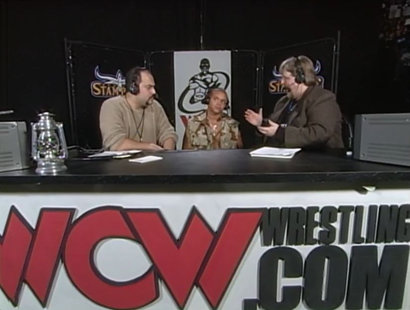 Justin_SofOK's tweet photo. Not only did Rey Mysterio rob Dominik of having a father in the home, he also robbed The Wyatts of their lantern. #SpringStampede #wcw99 https://t.co/FNcyIH7a9S