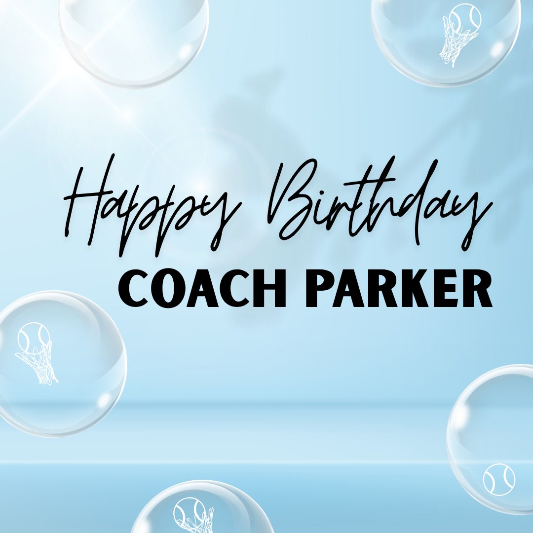 Before the sunsets on this Spring day we need to shine some light on one of our own! Please join us in wishing a HAPPY BIRTHDAY to Coach Parker 🥳🎊🎂💙