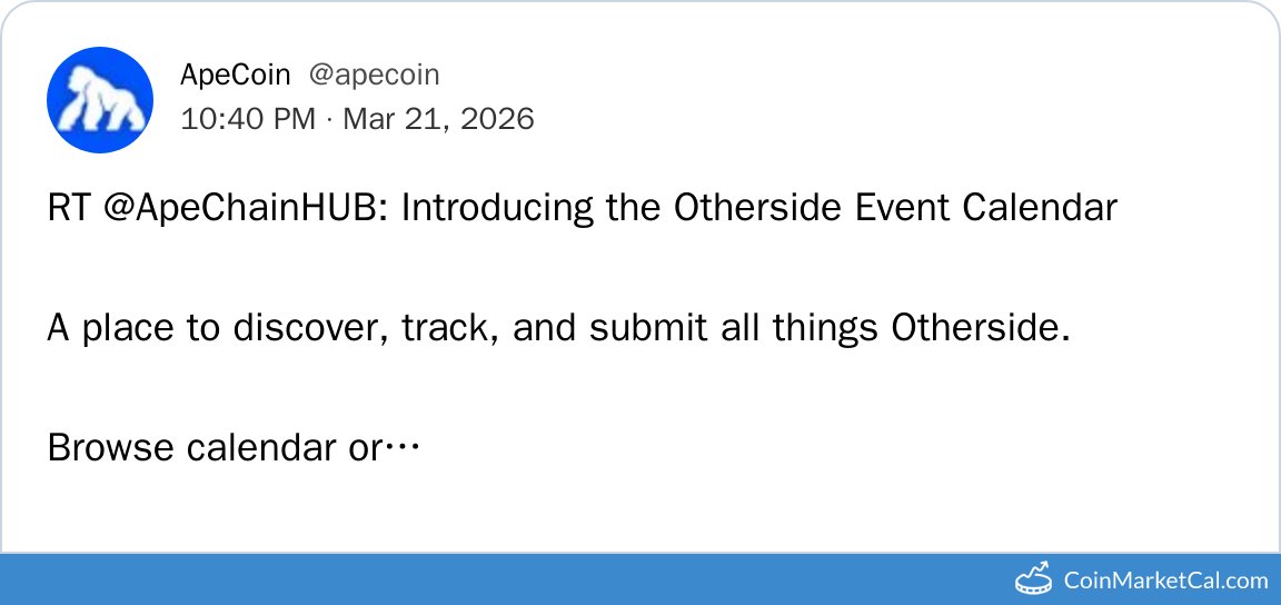 CoinMarketCal Bot tweet media