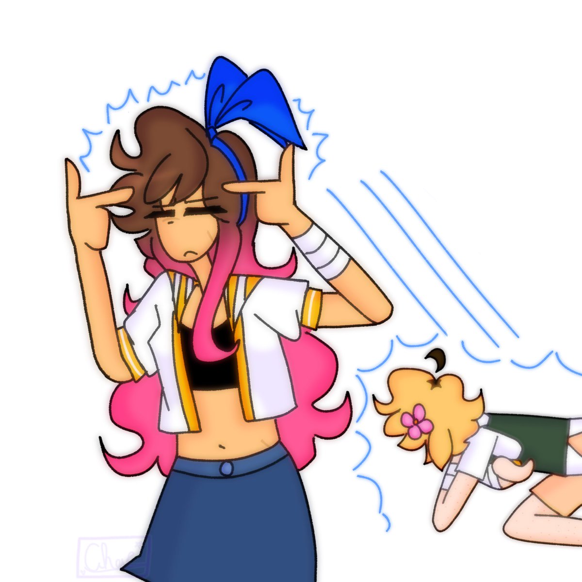 Aubrey projecting her period cramps onto Basil
#omori #omorifanart #omoriaubrey #omoribasil