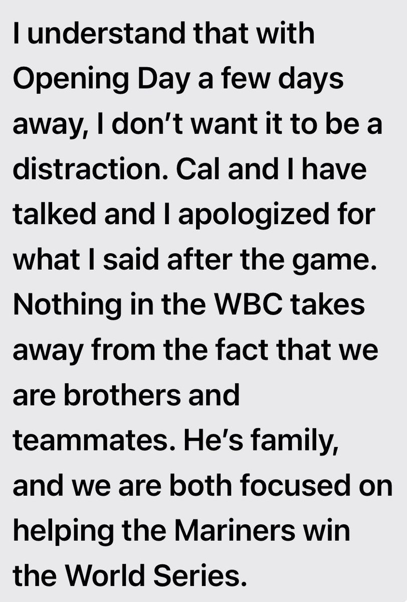 Randy Arozarena has made a statement via the #Mariners.