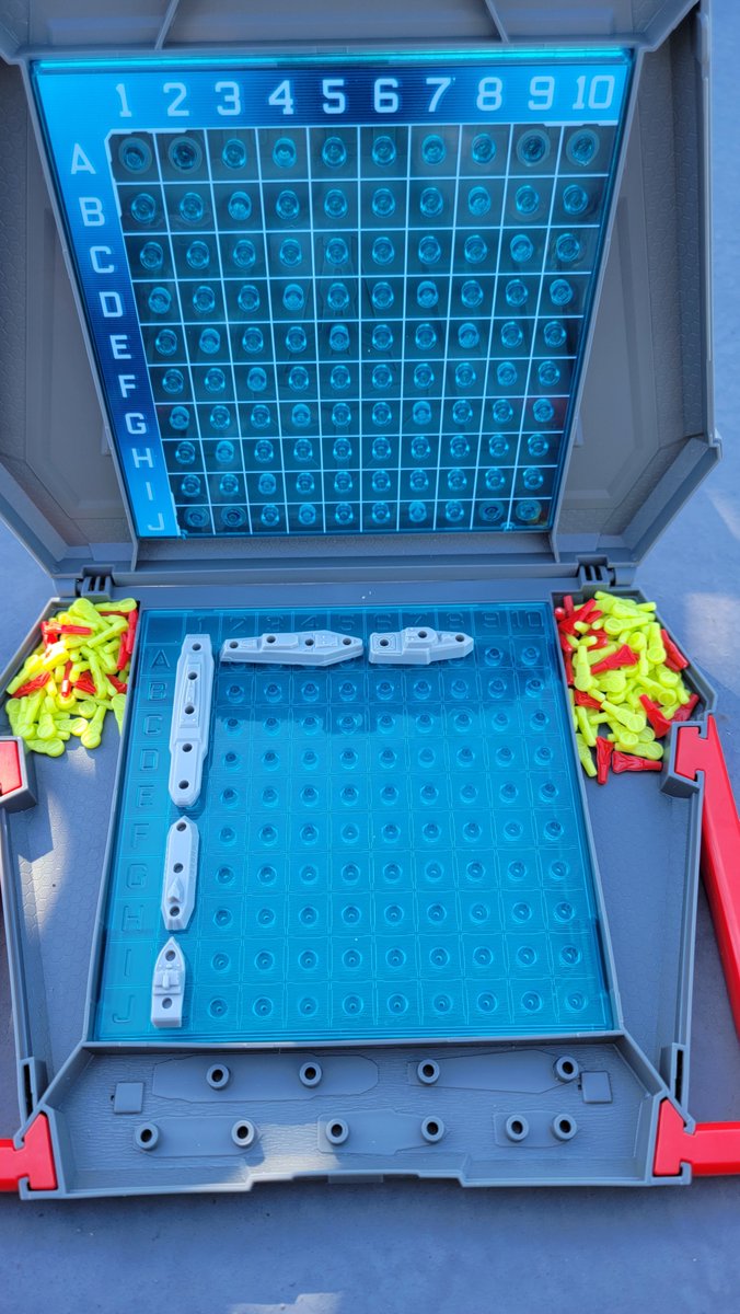 Played battleship on the flight deck