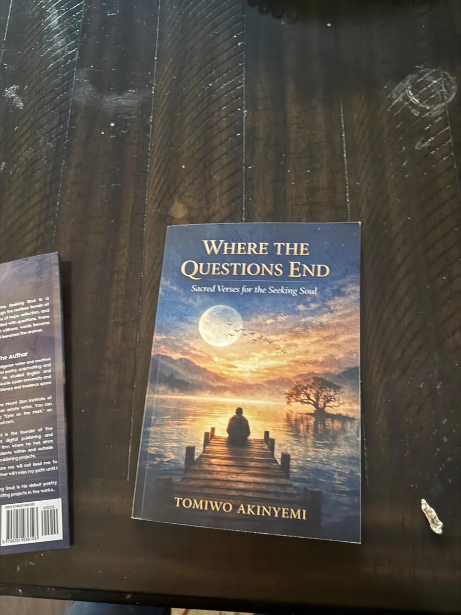 thaumy's tweet photo. Where The Questions End is more than a book.
it’s a quiet journey for the seeking heart, a sacred pause in a noisy world.

📖 Sacred verses for the seeking soul
#WhereTheQuestionsEnd #SeekingSoul #FaithJourney #SpiritualGrowth #ChristianBooks #DailyDevotion #QuietTime https://t.co/A5gGNclJPK
