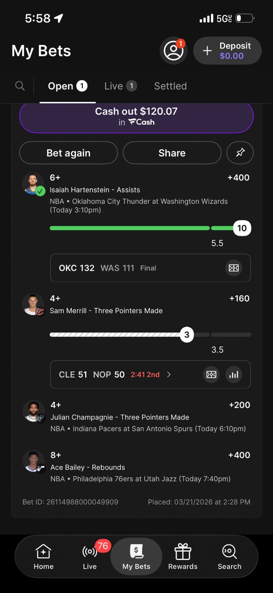 TrvphouseZay's tweet photo. @BeetleJackkk @sharpboyjon @Playbook @PropFella @Jimmy_the_Gent6 @STONERLOTTOS We doing good so Far Bro✅💯😈 https://t.co/vAFiyHxJWP