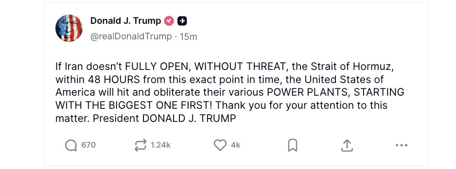 martypartymusic's tweet photo. *Trump on Iran and Straight of Hormuz https://t.co/XV1mGW0GDm