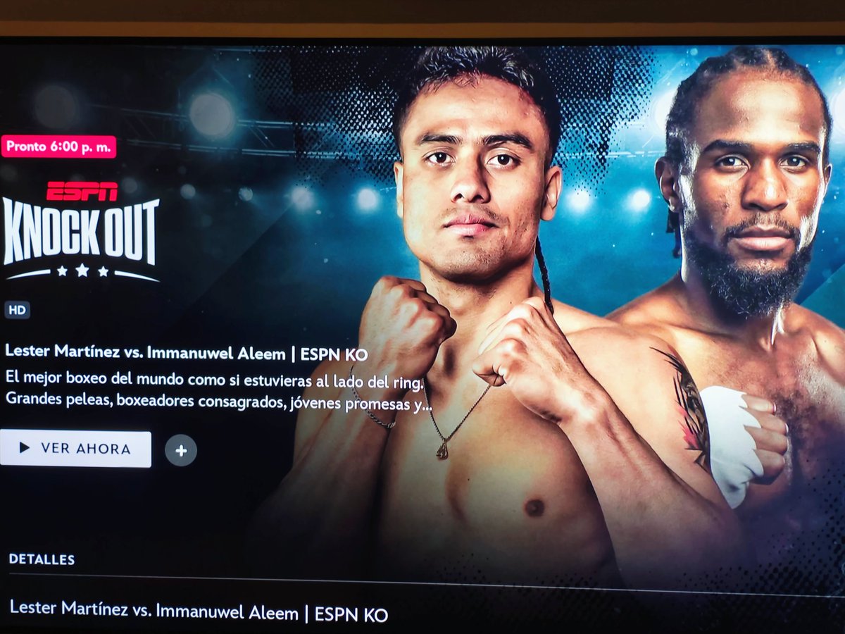 AngelGaetano's tweet photo. Que orgullo verlo allí 
#ESPNKnockOut @DisneyPlus https://t.co/16BAiKt4Et