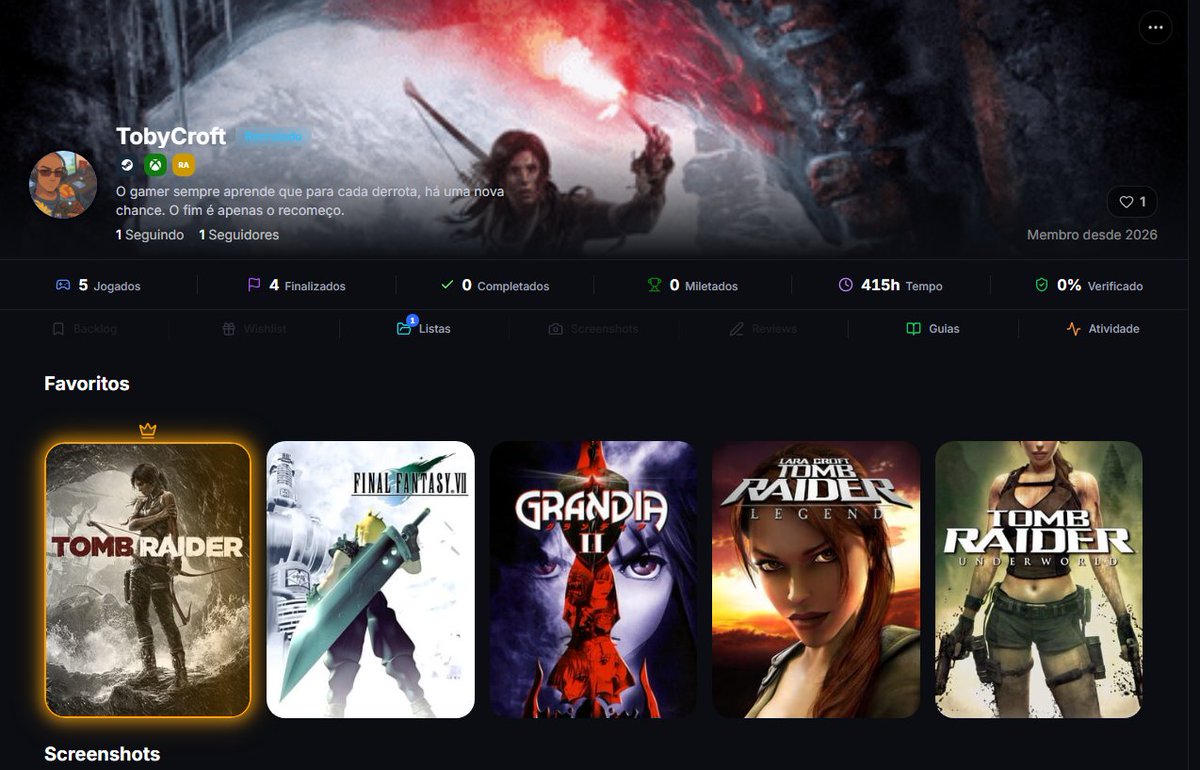 Finalmente Consegui!! agradeço o amigo <a href="/zzzkaue_/">zzz</a>  por doar uma key!! 

   <a href="/YGPsocial/">Your Gamer Profile</a> esse site é incrivel!!! vai voar muito!!

vou seguir devolta todos que me seguirem!!