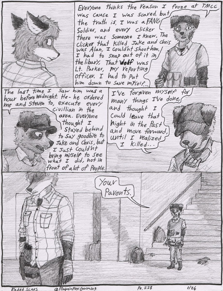 FadedScarsComic's tweet photo. Faded Scars - Page 228
[Ch.7 - Page 38]
+ Preview https://t.co/hDpp2pwez7