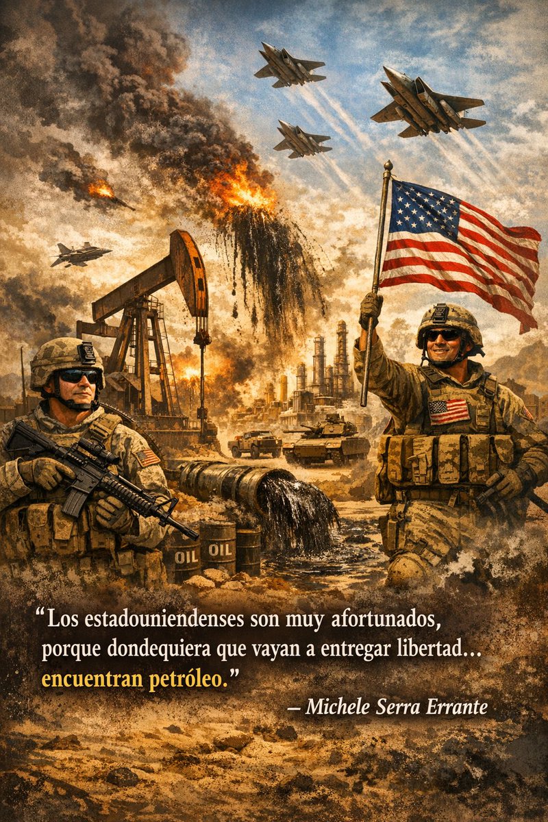 blog_terminal's tweet photo. Los estadounidenses son muy afortunados
https://t.co/58IunSssDq
#MicheleSerraErrante #blogenfaseterminal #citaxdia #fuedicho #guerra #petroleo #estadosunidos #fortuna #suerte https://t.co/dHapN2P44V