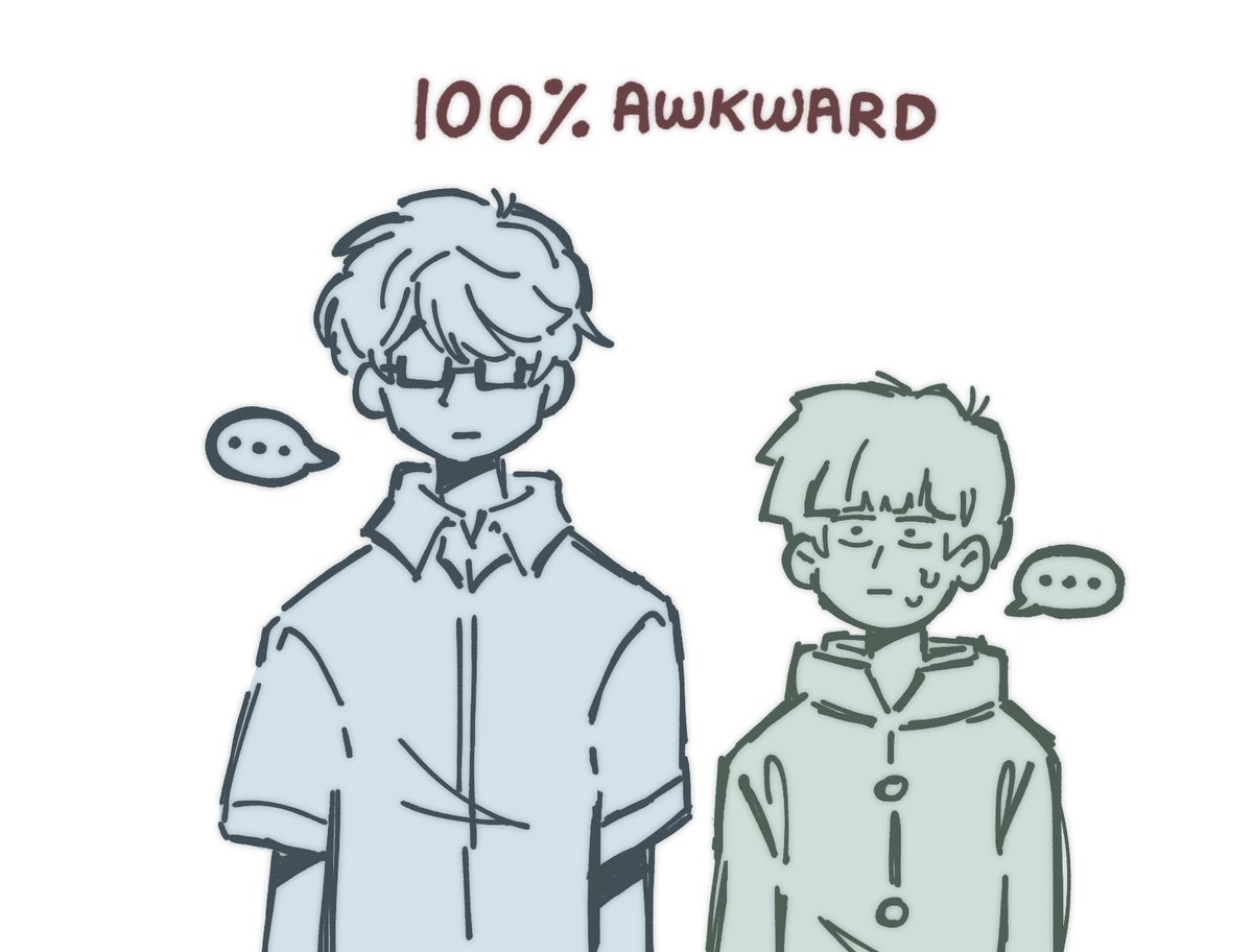 mp100 x you and I are polar opposites doodles 🌸🏂