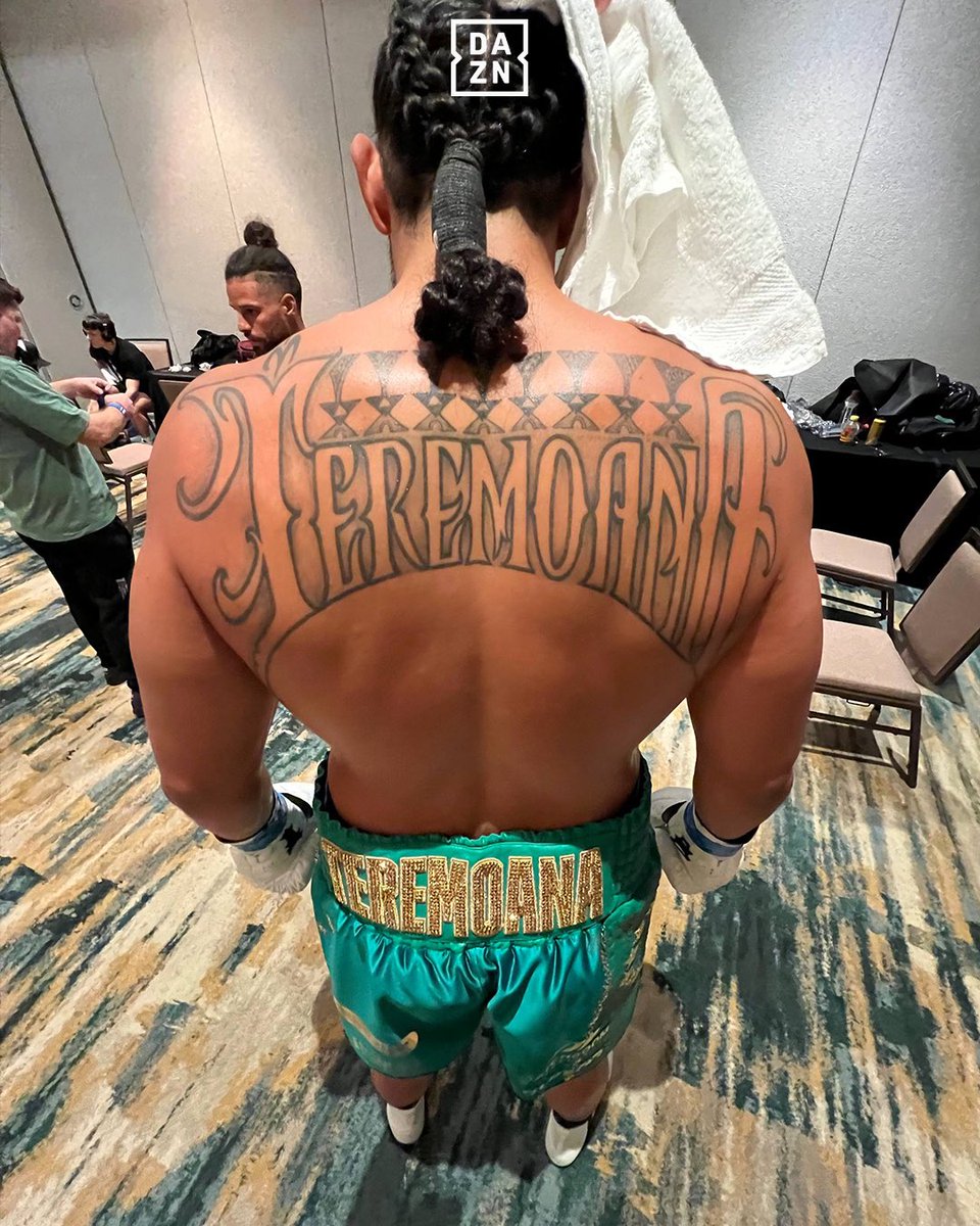 DAZNBoxing's tweet photo. TEREMOANA’s TATTOO 🔥🥶

#AdamesWilliams | LIVE NOW DAZN 🤳 https://t.co/x0t8fJ57LT