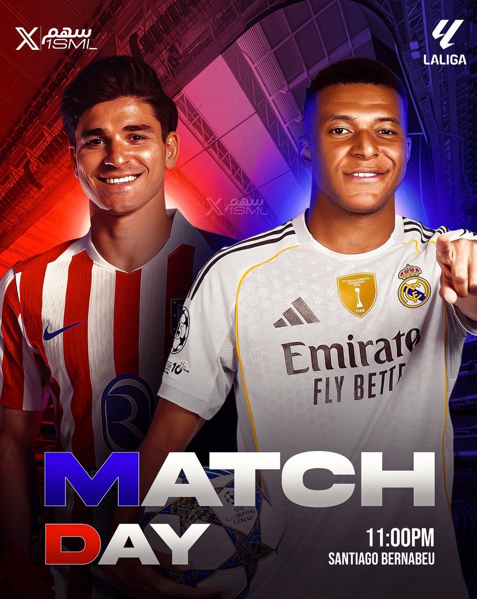 🚨🚨🚨🚨🚨🚨🚨🚨🚨🚨🚨🚨🚨🚨🚨

يوم المُباراة .. يوم الديربي .. يوم القمة في اسبانيا!!!

⚪️ ريـال مـدريـد x اتليتكـو مدريـد 🔴

🇪🇸 اللـيغا — الجولة (28)

🏟️ السانتياغـو برنابيـو

⏰ 11:00 مساءً

📺 قناة Bein Sport

🎙️ أحـمد الـبلوشي

من سينتصر احسموها!!!! 😰😰😰🔥🔥🔥🔥