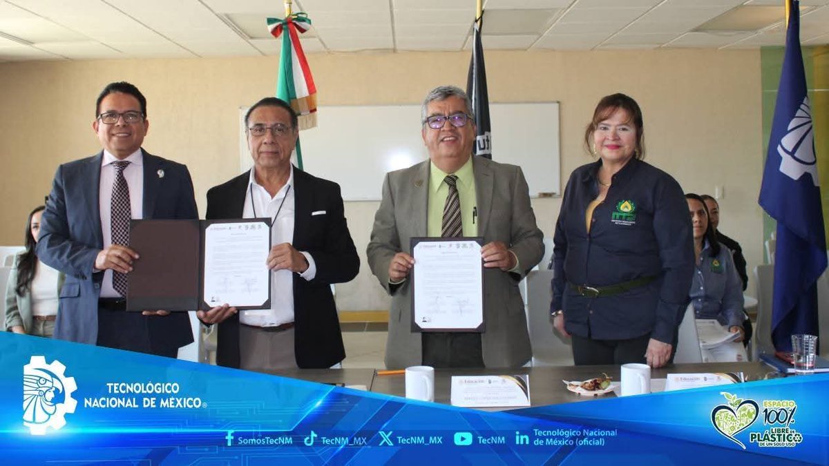 al convenio nacional que promueve trayectorias educativas continuas, contribuyendo a la formación de talento estratégico para el país.
#TodosSomosTecNM
#EducaciónTecnológica