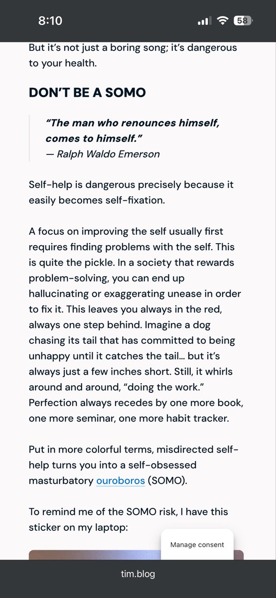 jaycebaggio's tweet photo. Another banger of an essay by @tferriss 

https://t.co/4rCLaV2wkn https://t.co/Y6RfEb10Pe