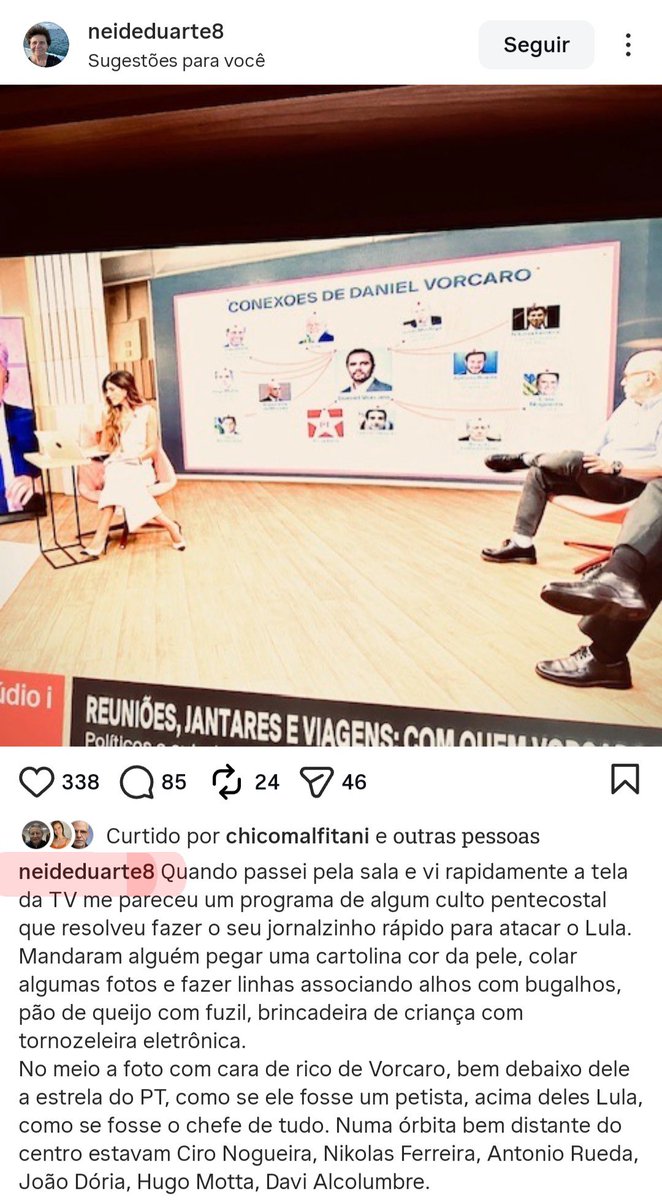 Gente, foi dia de vergonha na GloboNews. Neide Duarte, que tem 42 anos de emissora, resumiu bem a confusão do power point que pegou mal demais. O que era pra informar virou um papelão. E quem ajudou a espalhar aquilo sem o cuidado que o jornalismo pede também acabou entrando na