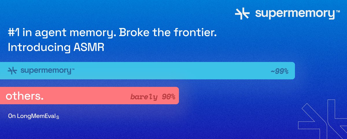 Supermemory Hits ~99% on Agent Memory Benchmark  - No Vector DB Needed