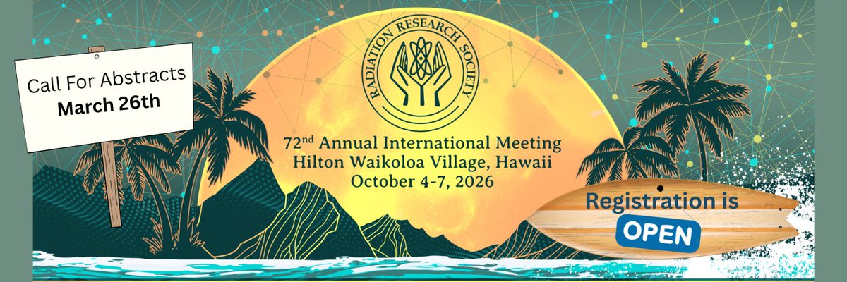 HenningWillers's tweet image. 📢Yes, this is one of the best (or, just The Best) scientific meetings of the year: #RadRes2026 in beautiful Waikoloa Village #Hawaii

🔥Exciting scientific program - see link below🔥

➡️Registration is OPEN
➡️Abstracts open soon

Join us🤗