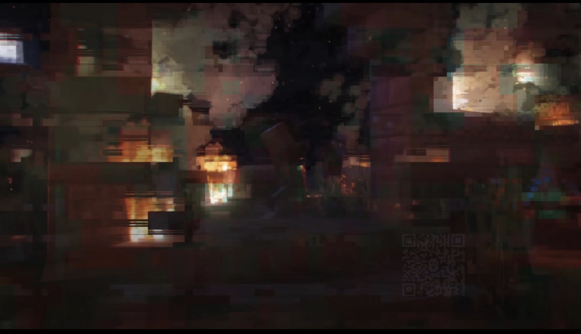 ZR4qT4oXhP73004's tweet image. ？？？？🤔MinecraftDungeonsⅡトレーラーにQRコードがありましたね？
なんだコレは?

#Minecraft #DungeonsII