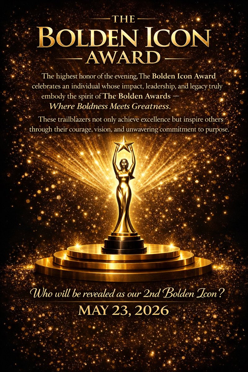 #theboldenicon #theboldenawards #whereboldnessmeetsgreatness