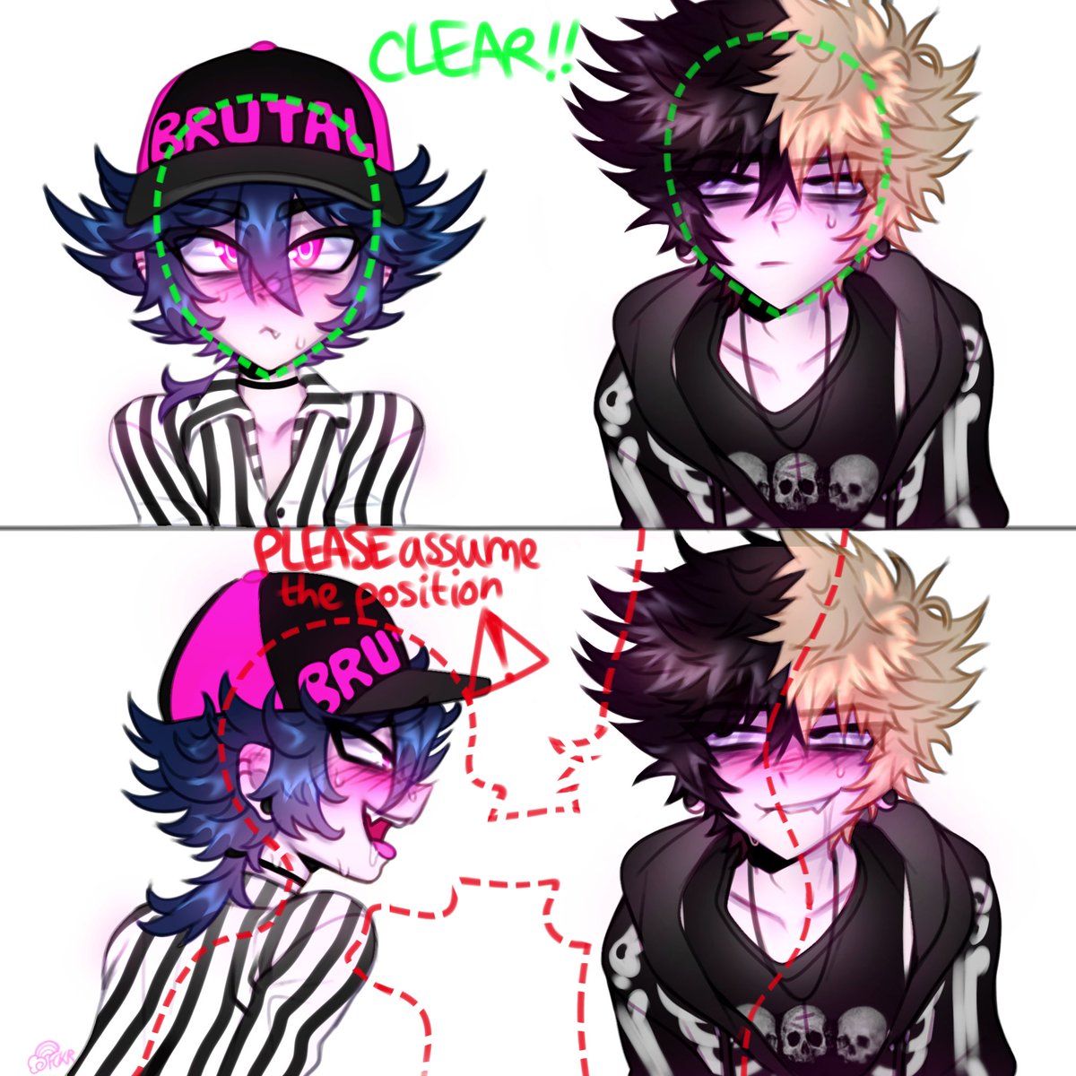 ra1nb0w_fckr's tweet photo. I KNOW IM LATE TO THE TREND its wtv i gotta put maximum effort everytime and its KILLING MEEE (feat my ocs alan and hex) #nsfwtwtًً #ocartwork #ocmeme https://t.co/a1OqoFvnZx