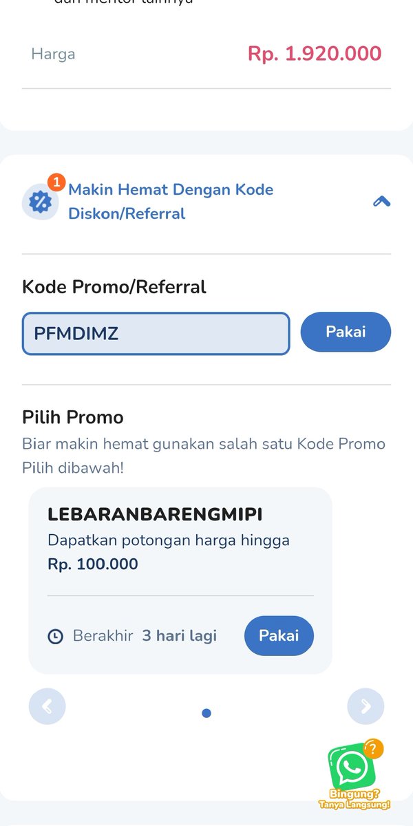 PFMDIMZ | Kode Promo Pahamify tweet media