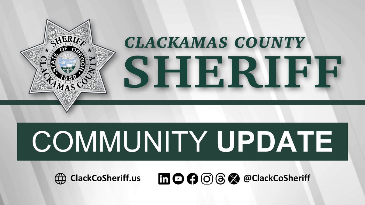 Clackamas Sheriff tweet media
