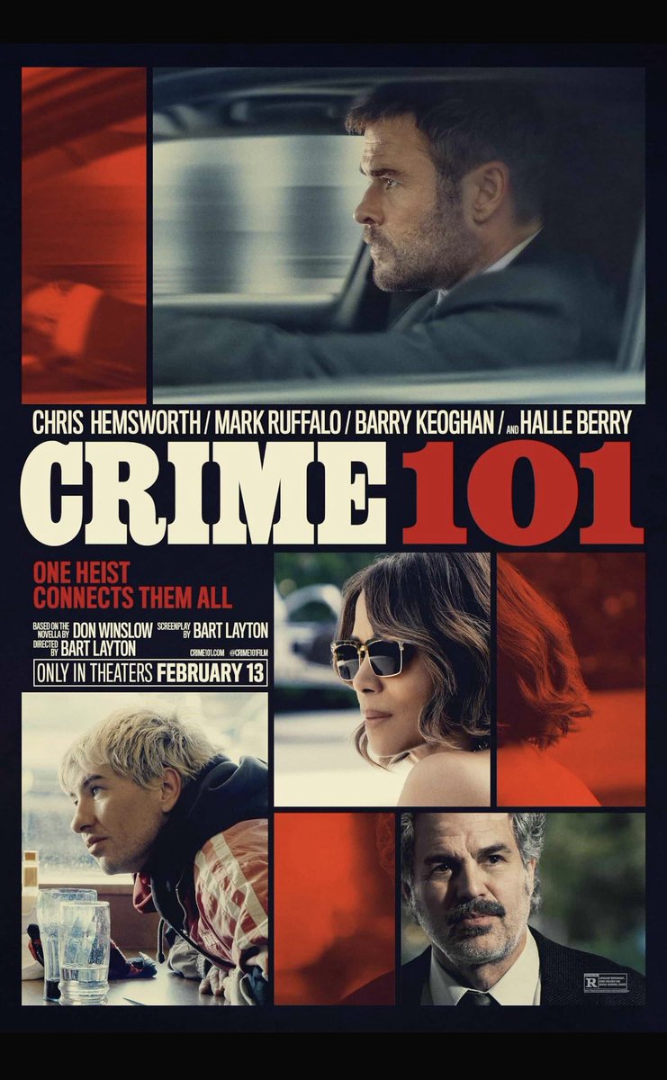 BMuz_Reviews's tweet photo. Recently saw #Crime101 in theaters!

“[A] straightforward, well-crafted crime thriller that doesn’t try to reinvent the genre, but instead focuses on strong writing, sharp dialogue, and solid performances.”

Read my full review: https://t.co/VD9lybMWRP https://t.co/cLvAIE5O4R