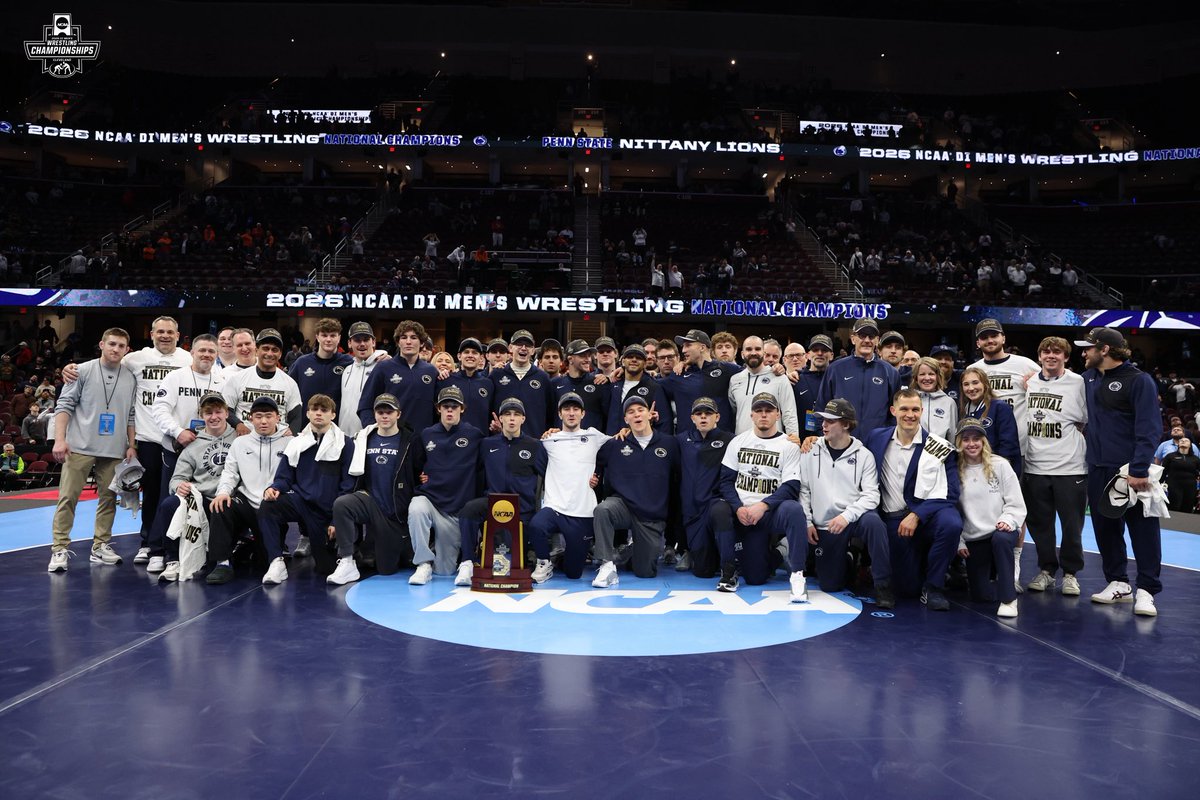 NATIONAL CHAMPIONS 🏆

#NCAAWrestling x <a href="/pennstateWREST/">Penn State WRESTLING</a>