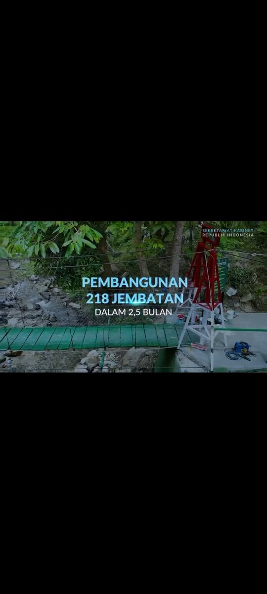 Fitwin87's tweet photo. SUKSESKAN PROGRAM GERAK CEPAT UNTUK NEGERI, Bapak Presiden Prabowo meresmikan secara serempak pembangunan sarana dan prasarana vital 218 jembatan di desa-desa dan daerah 
@YandriSusanto 
@SekretariatNegaraRI 
#KementerianDesaPDT
#BPSDMKemendesaPDT
#TerimaKasihBapakPresiden https://t.co/r1GEXBBk1T