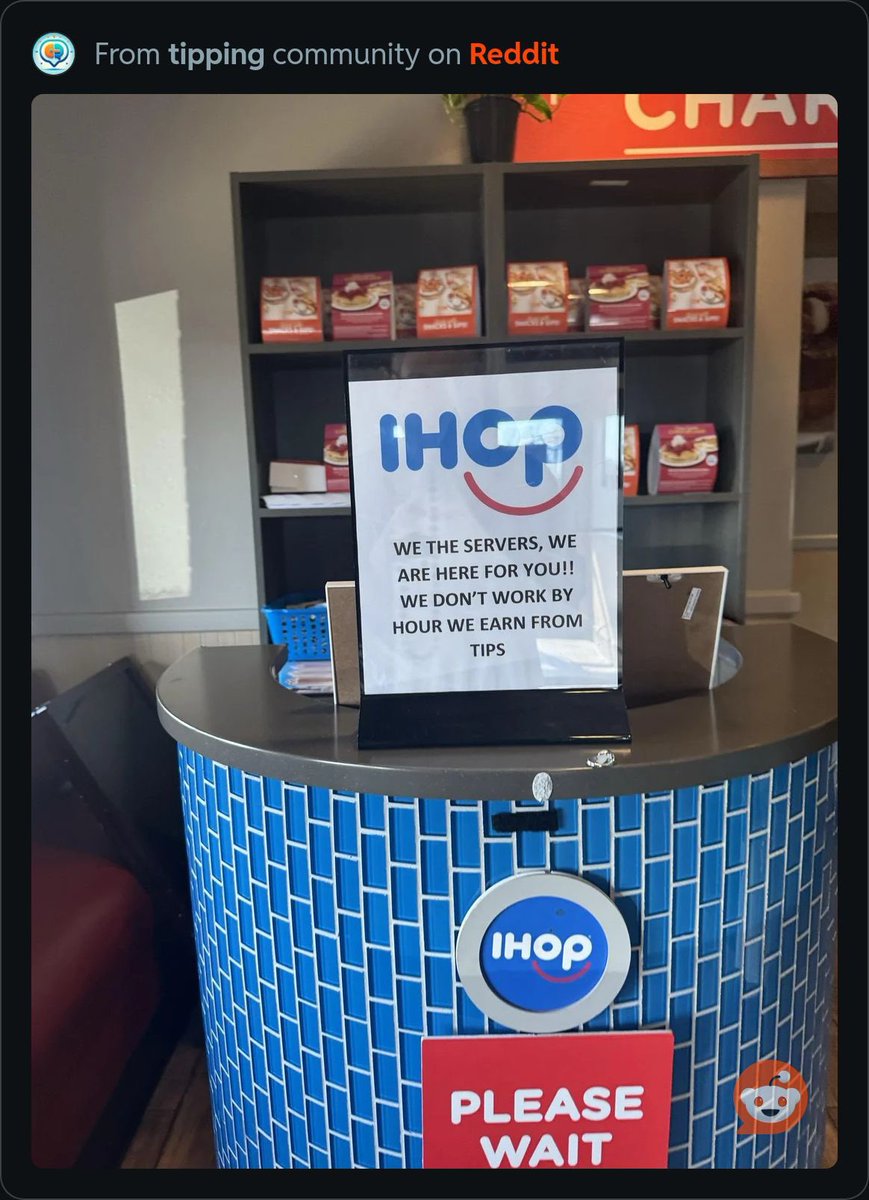 cane1222's tweet photo. @IHOP begging for tips is no way to do business. Your prices are insane and your servers are not that great. That is all. https://t.co/sJK5lhHIAb