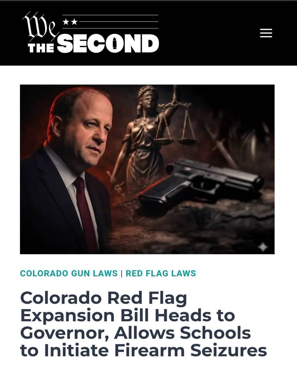 RallyRights's tweet image. In Colorado, you can already lose your firearms via a red flag ERPO order without being convicted of a crime and without even being present to defend yourself. #coleg #copolitics #2A 

SB26-004 expands that power even further. It allows schools, hospitals, and behavioral health