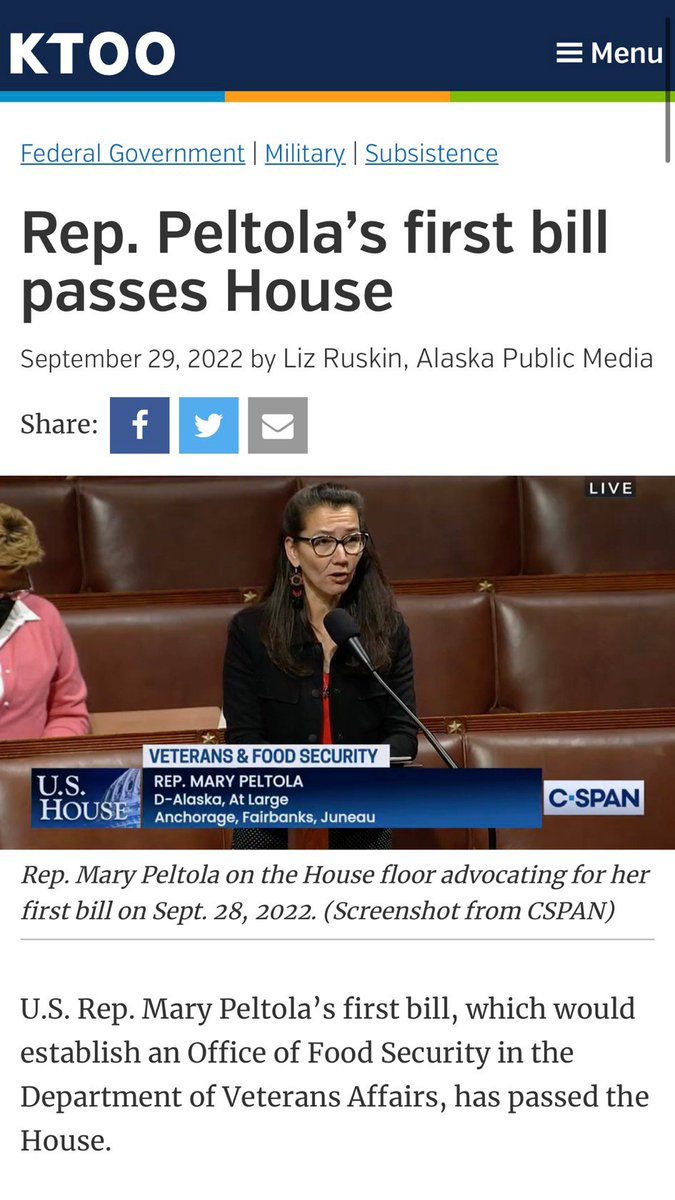 Mary Peltola tweet media