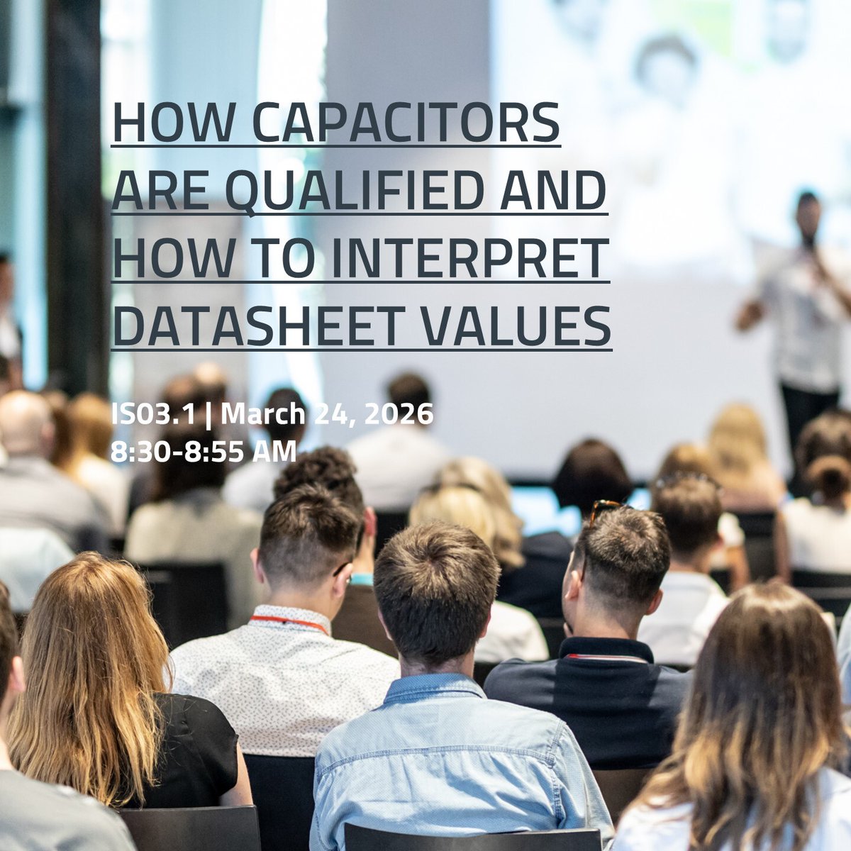 WurthElectronic's tweet photo. Learn what it takes to properly qualify #capacitors and make sense of datasheet values with Jon Izkue at #APEC2026! Catch his presentation on March 24 and visit the #WurthElektronik booth to speak with our experts!
https://t.co/JlQPlR6ykp
#PowerElectronics #IndustrySession https://t.co/GqRzLPR784