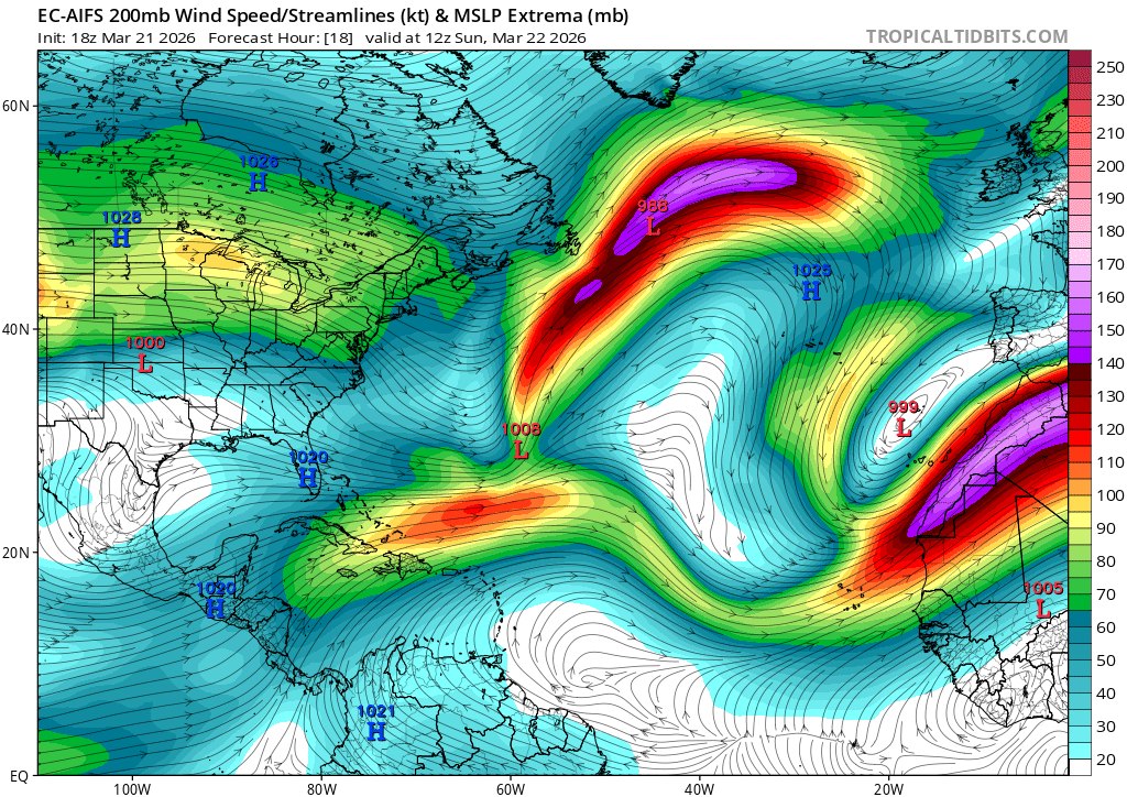 hurricane_chase's tweet image. #Arthur is that you?
A non-frontal area of low pressure located between the Canary and Azores Islands is developing some decent convection and could briefly form into a subtropical cyclone before conditions become unfavorable within ~24 hours
@AndyHazelton @WeathermanAAA_