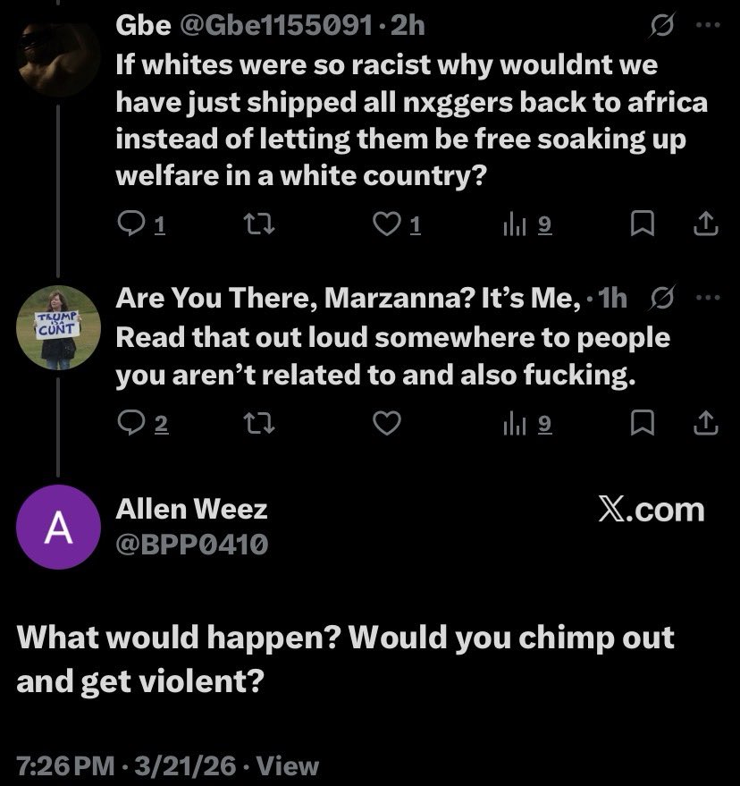 Womp womp. Racist people saying racist things, racistly, insisting they’re not racist for being racist.