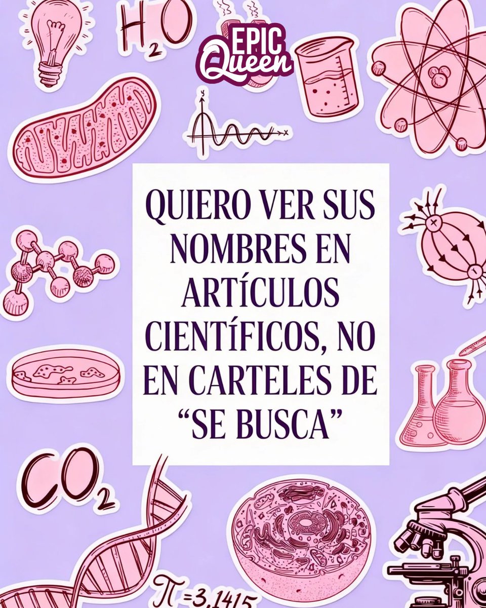 EpicQueen's tweet photo. Etiqueta a esa amiga que va a revolucionar la ciencia y guarda este post para recordar tus metas. 👇✨ https://t.co/2mMgWgLhWz