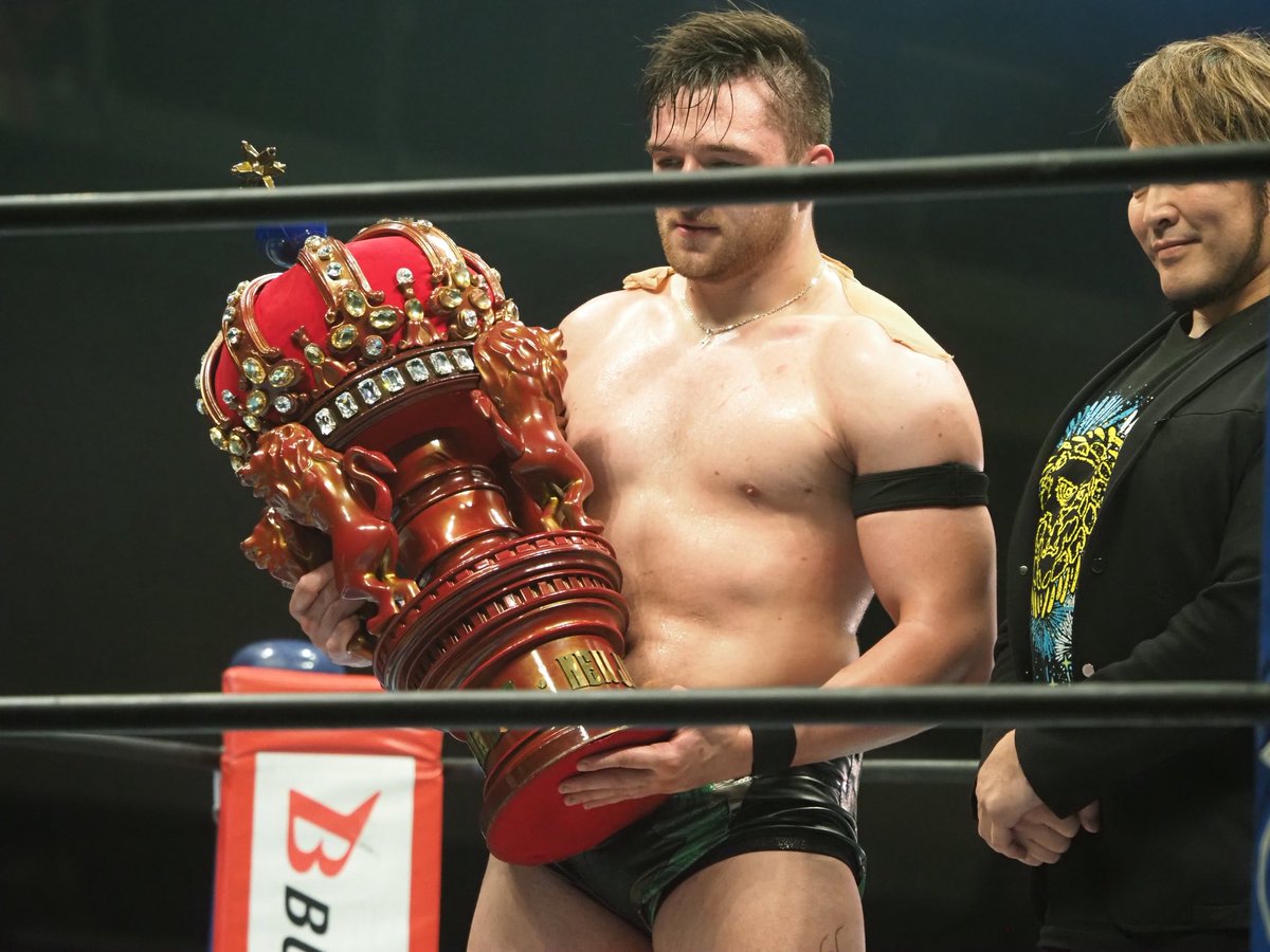 6161sor's tweet photo. The overwhelming strength and a strong and hot heart were wonderful. Congratulations on winning the championship! CALLUM is the ace of Newjapan prowrestling! It was the best NJCUP!
#callumnewman 
#njpw
#njcup https://t.co/Qqz6mOzp7E