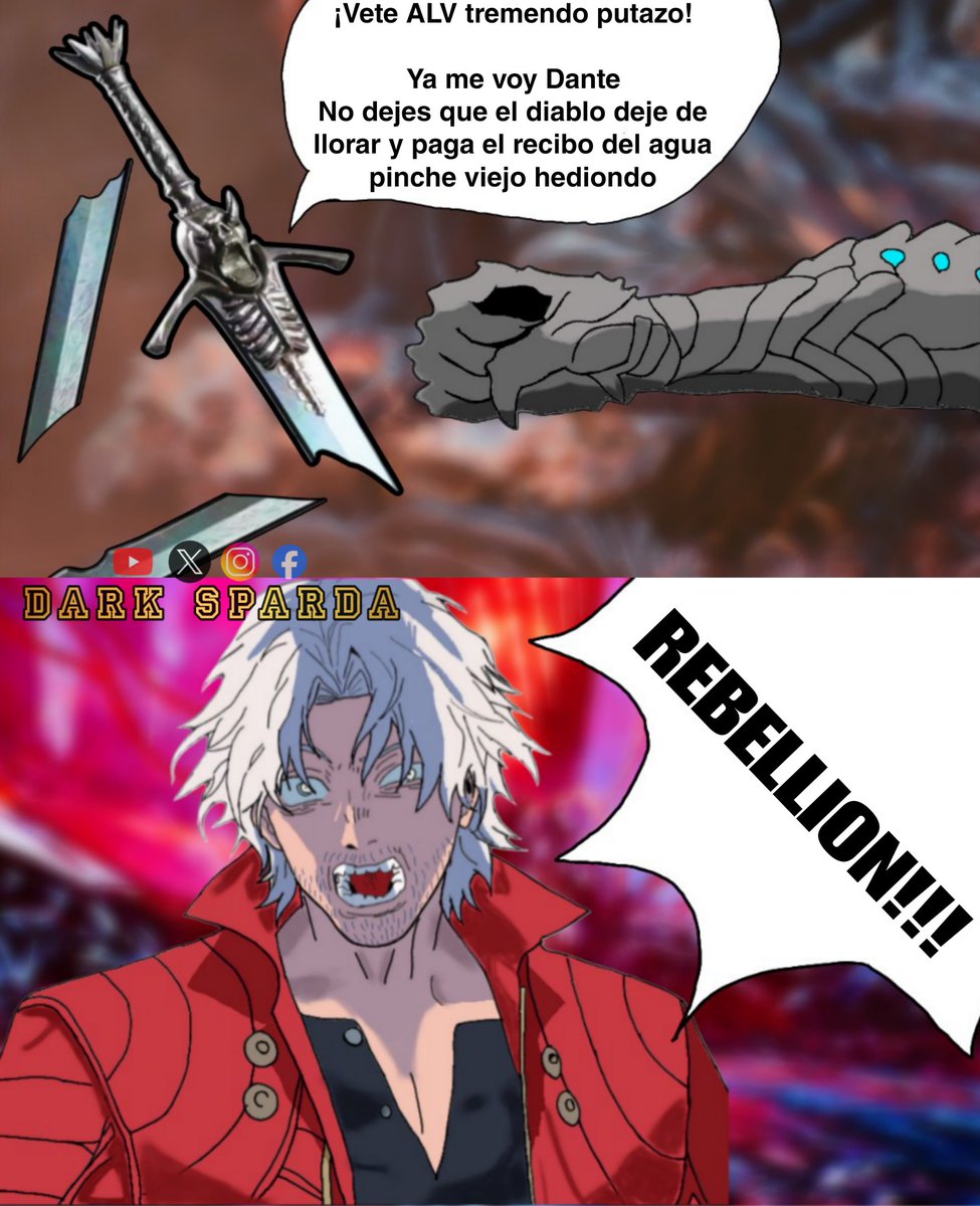 Muy chévere la Devil Sword Dante y todo pero nada Iguala el aura que desbordaba Rebellion 

Vuela alto vieja amiga 😔