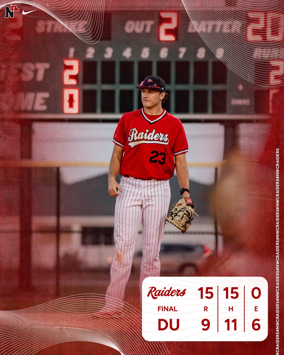 NWC_Baseball's tweet photo. FINAL! Raiders Sweep! 
#NWCRaiders https://t.co/ABlPobhAEV