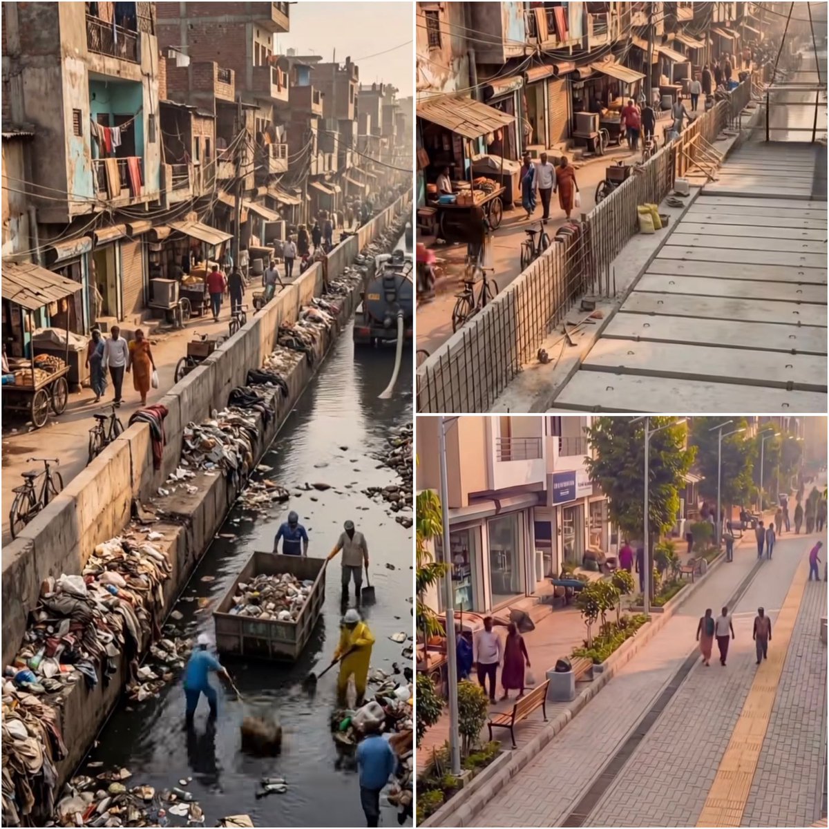 AssumptaMNM's tweet photo. An Urban Makeover: From a dirty  water channel to a beautiful pedestrian street 😍 . #NakivuboChannel refers. https://t.co/G7wg9uqYti