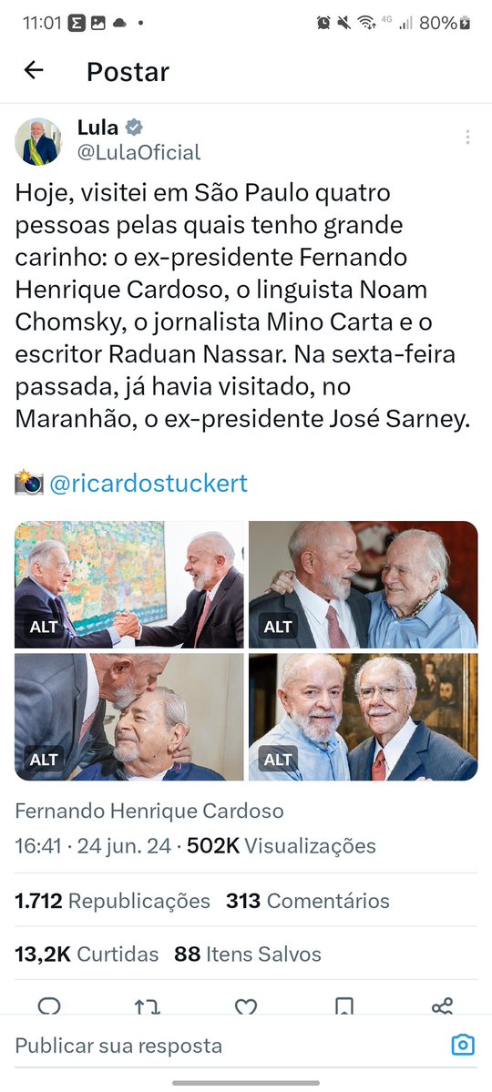 Arquivo Epstein tweet media