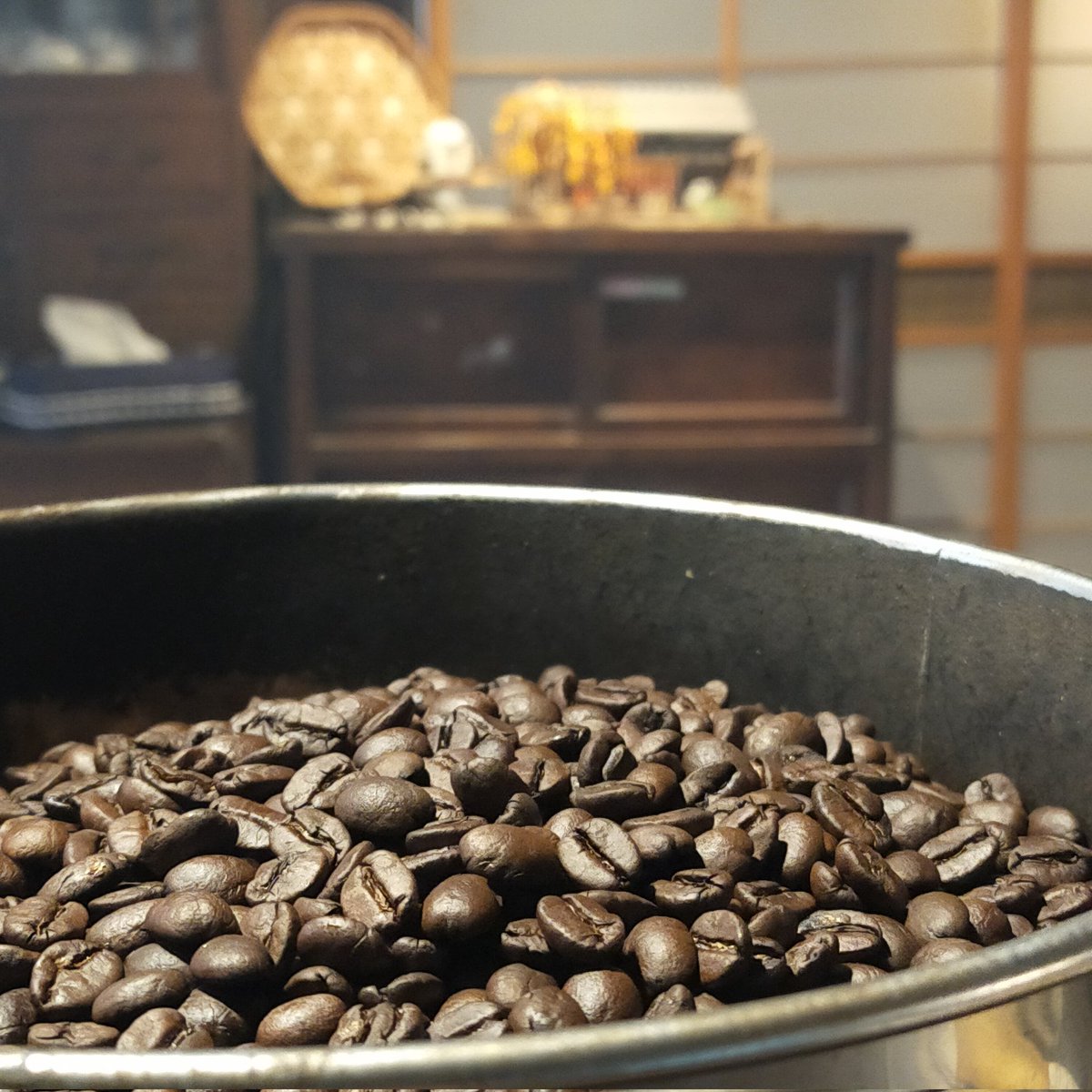 オリジナルブレンドが煎り上がりました❗

#古民家カフェ