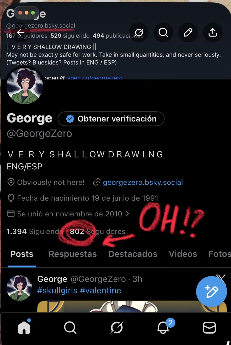 George tweet media